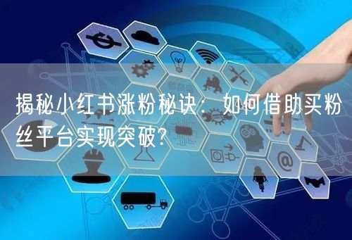 揭秘小红书涨粉秘诀：如何借助买粉丝平台实现突破?
