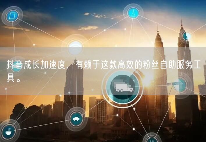 抖音成长加速度，有赖于这款高效的粉丝自助服务工具。