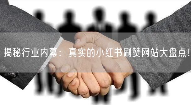 揭秘行业内幕：真实的小红书刷赞网站大盘点！