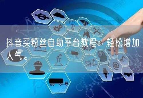 抖音买粉丝自助平台教程：轻松增加人气。