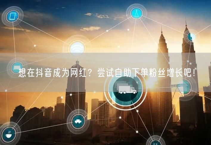 想在抖音成为网红？尝试自助下单粉丝增长吧！