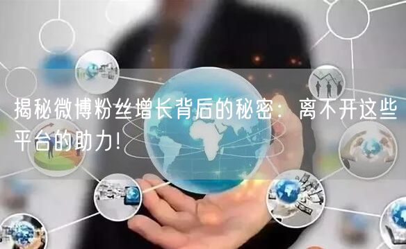 揭秘微博粉丝增长背后的秘密：离不开这些平台的助力！