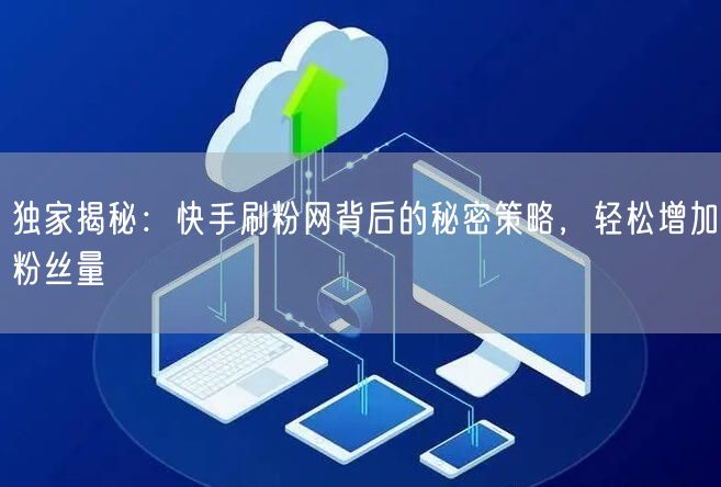 独家揭秘：快手刷粉网背后的秘密策略，轻松增加粉丝量