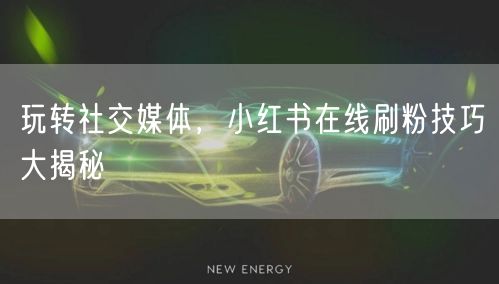 玩转社交媒体，小红书在线刷粉技巧大揭秘