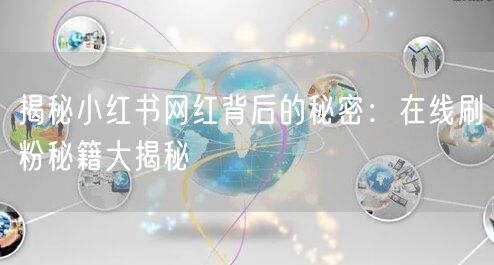揭秘小红书网红背后的秘密：在线刷粉秘籍大揭秘