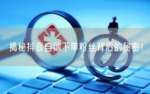 揭秘抖音自助下单粉丝背后的秘密！