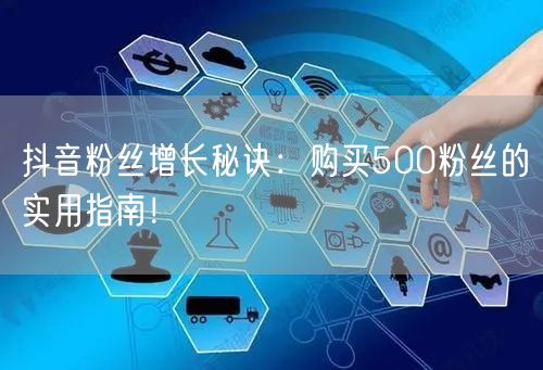 抖音粉丝增长秘诀：购买500粉丝的实用指南！