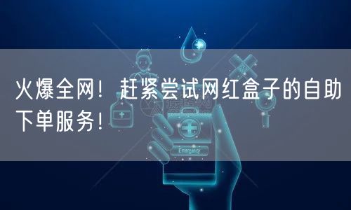 火爆全网！赶紧尝试网红盒子的自助下单服务！