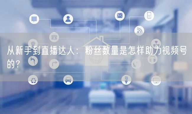 从新手到直播达人：粉丝数量是怎样助力视频号的？