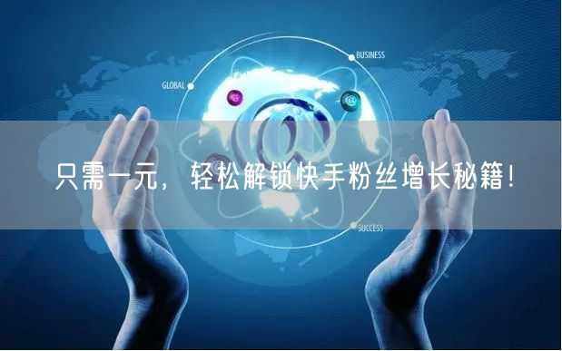 只需一元,轻松解锁快手粉丝增长秘籍!